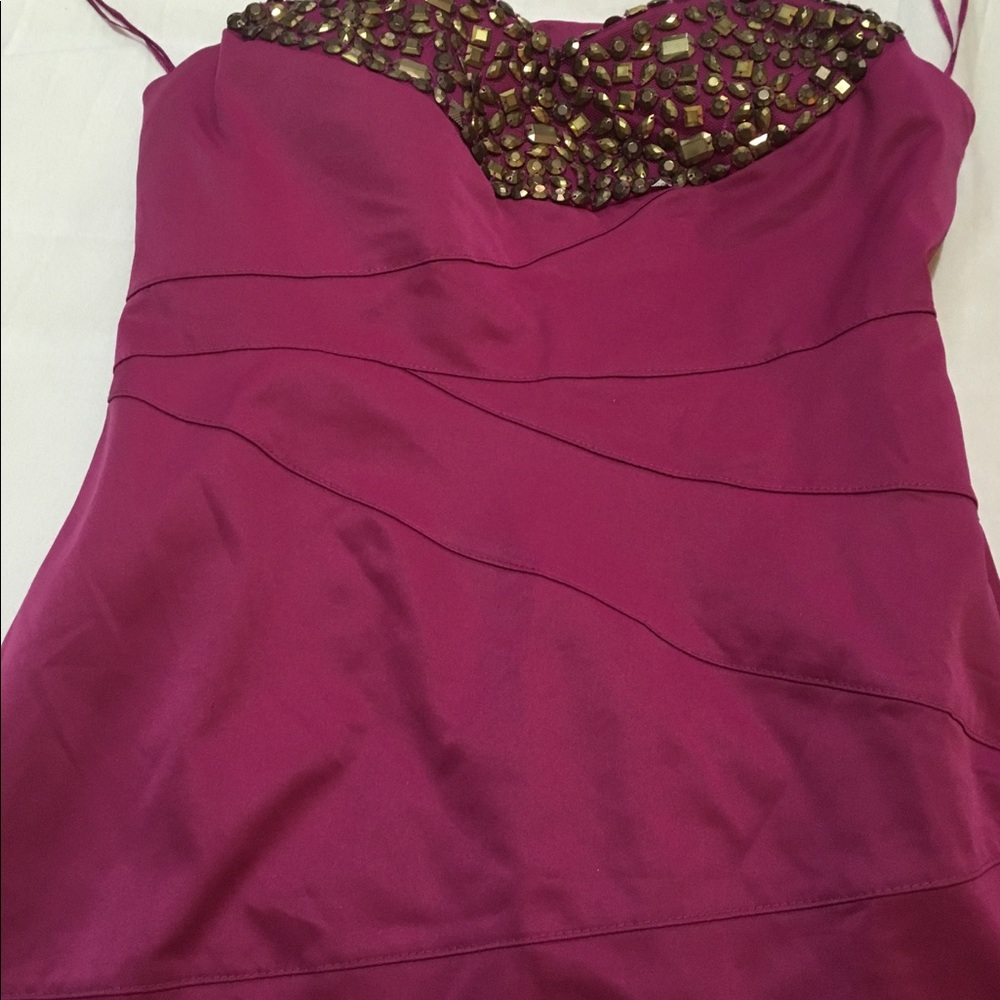 Hot pink dress